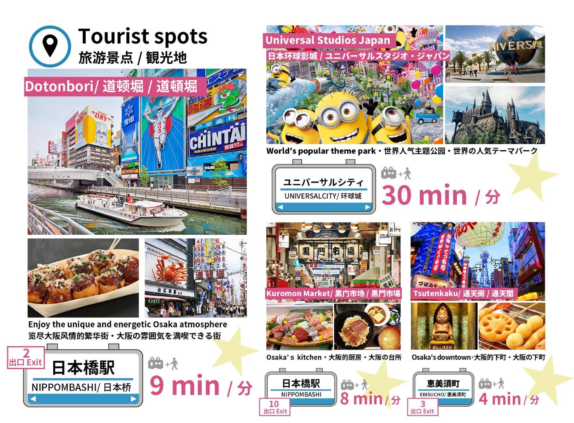 Bijou Suites Naniwa 오사카 외부 사진